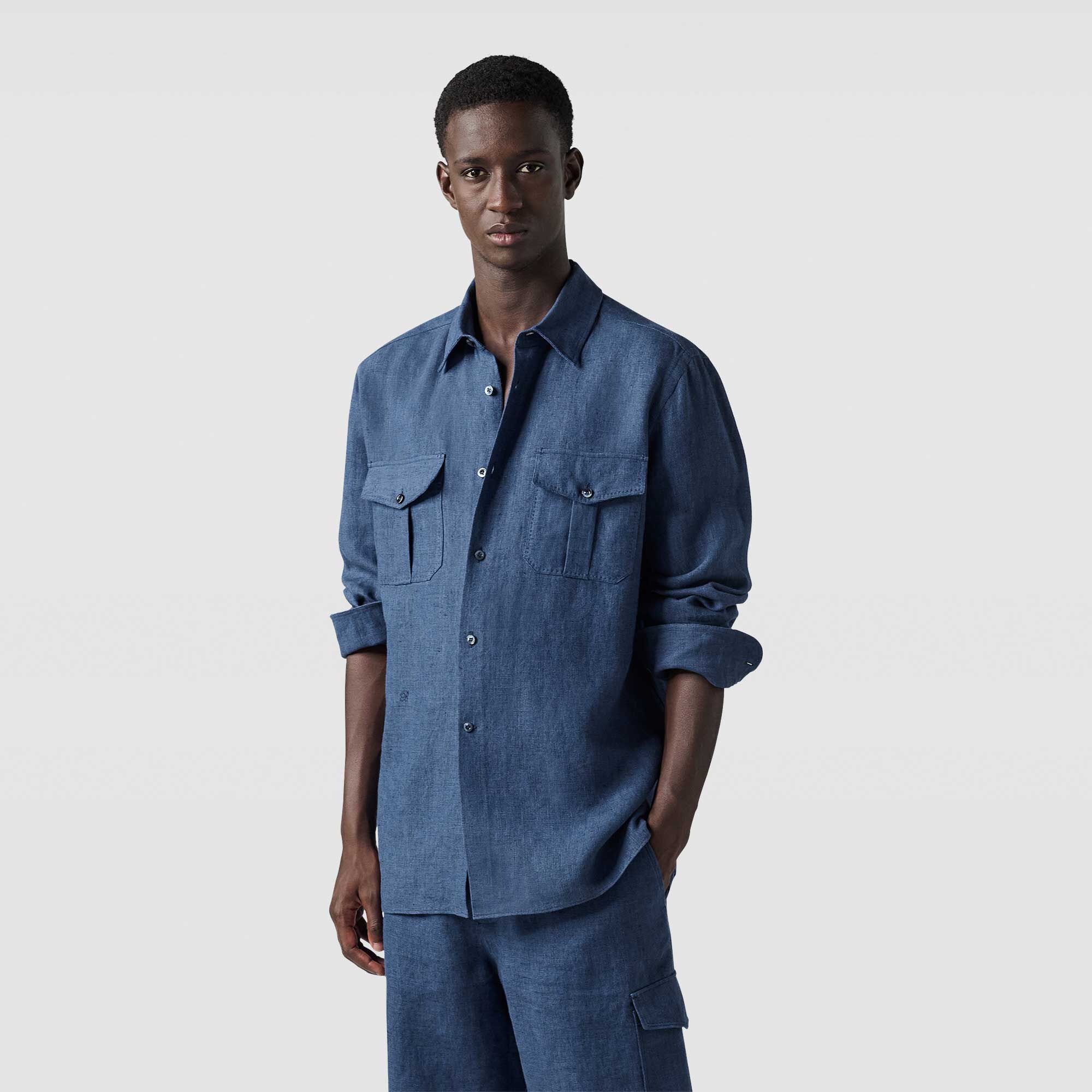 Chemise Militaire En Lin