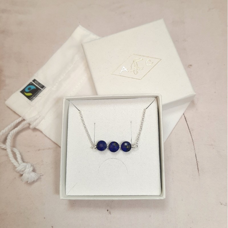Collier Maya Lapis-Lazuli et Argent 925