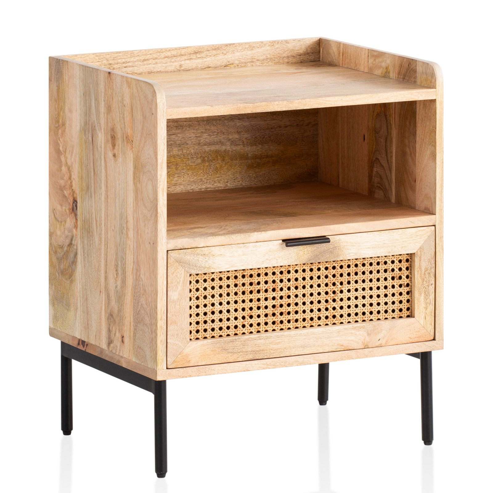 Nachtkonsole - Mango Massivholz - 60 cm hoch