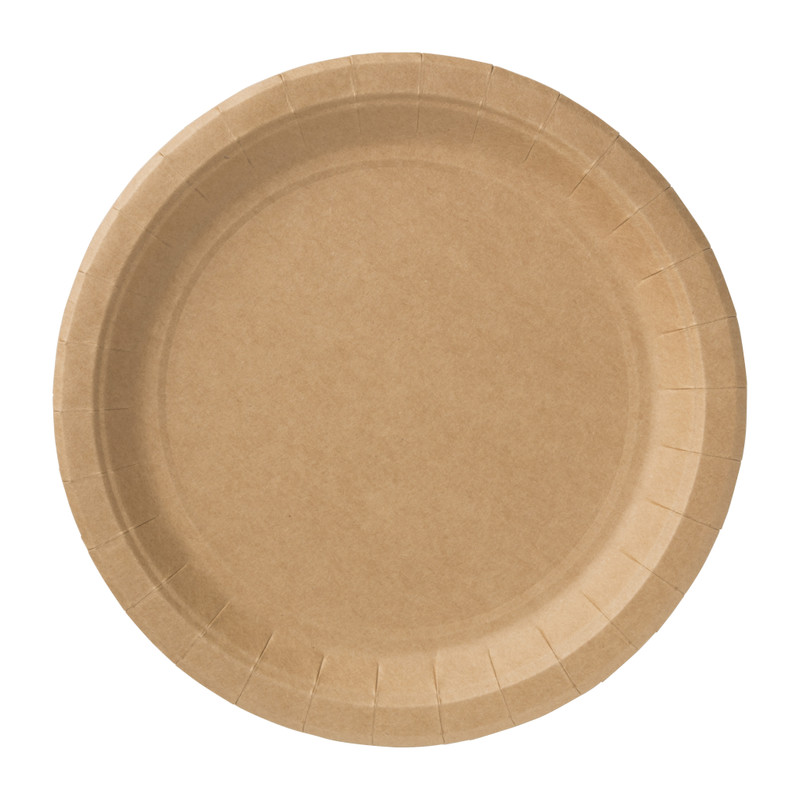 Bord kraftpapier - 10 stuks - 23,5 cm
