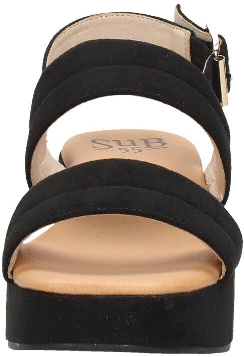 Sub55 Sandalen Hak zwart