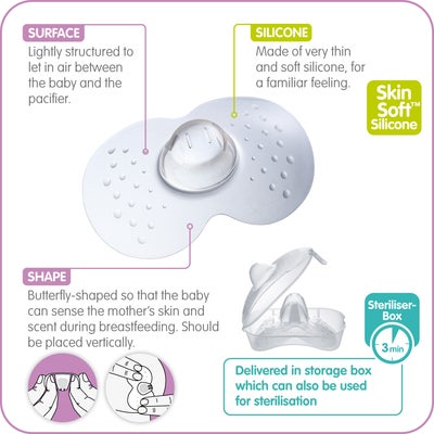 MAM Brystskjold 2-pack Str 2