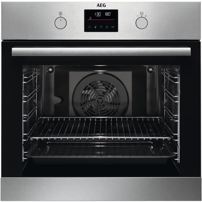 AEG Einbau-Backofen-Set mit Kochfeld und Vollauszug TEAMB121P2
