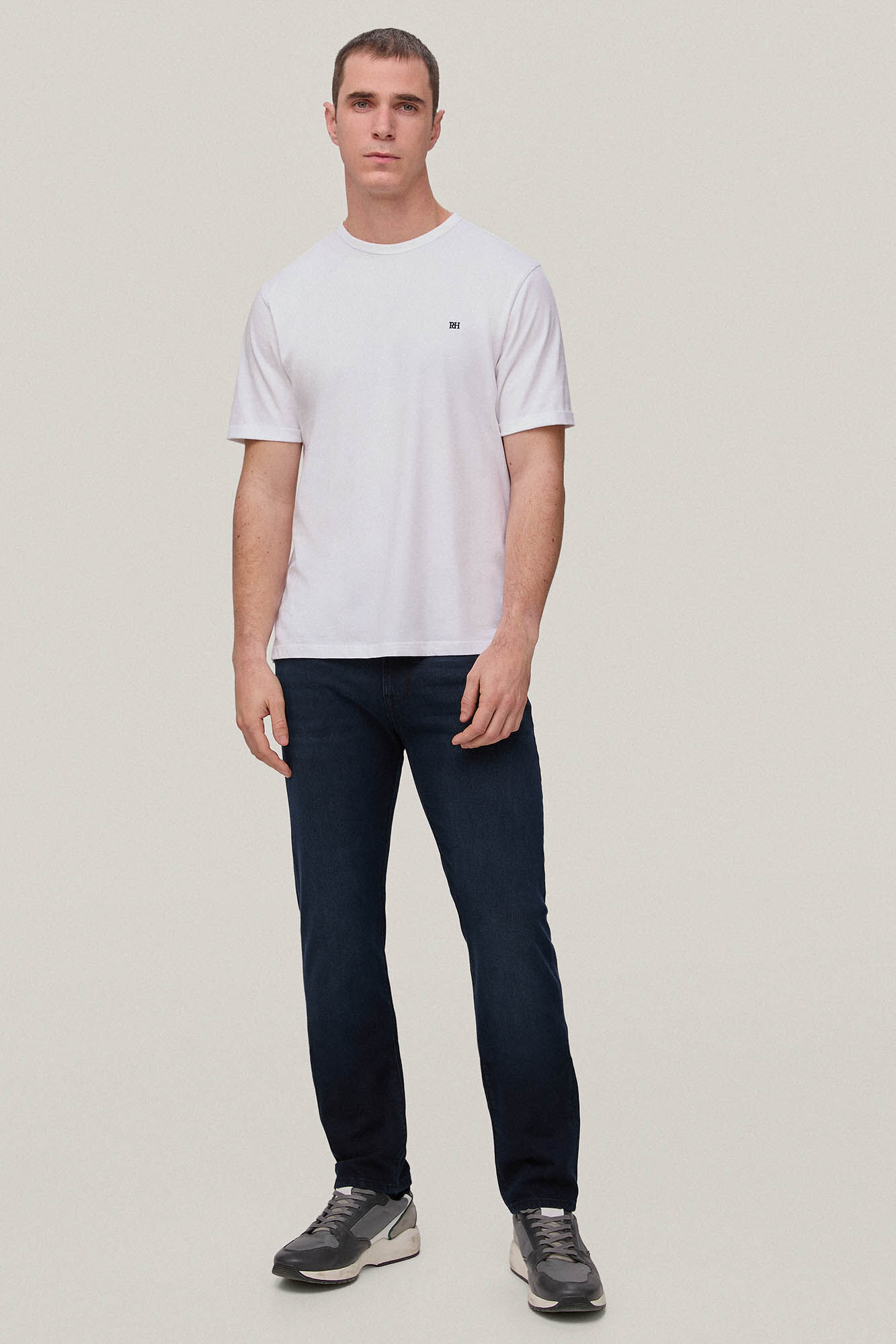 Calça jeans premium flexível e slim fit - Azul