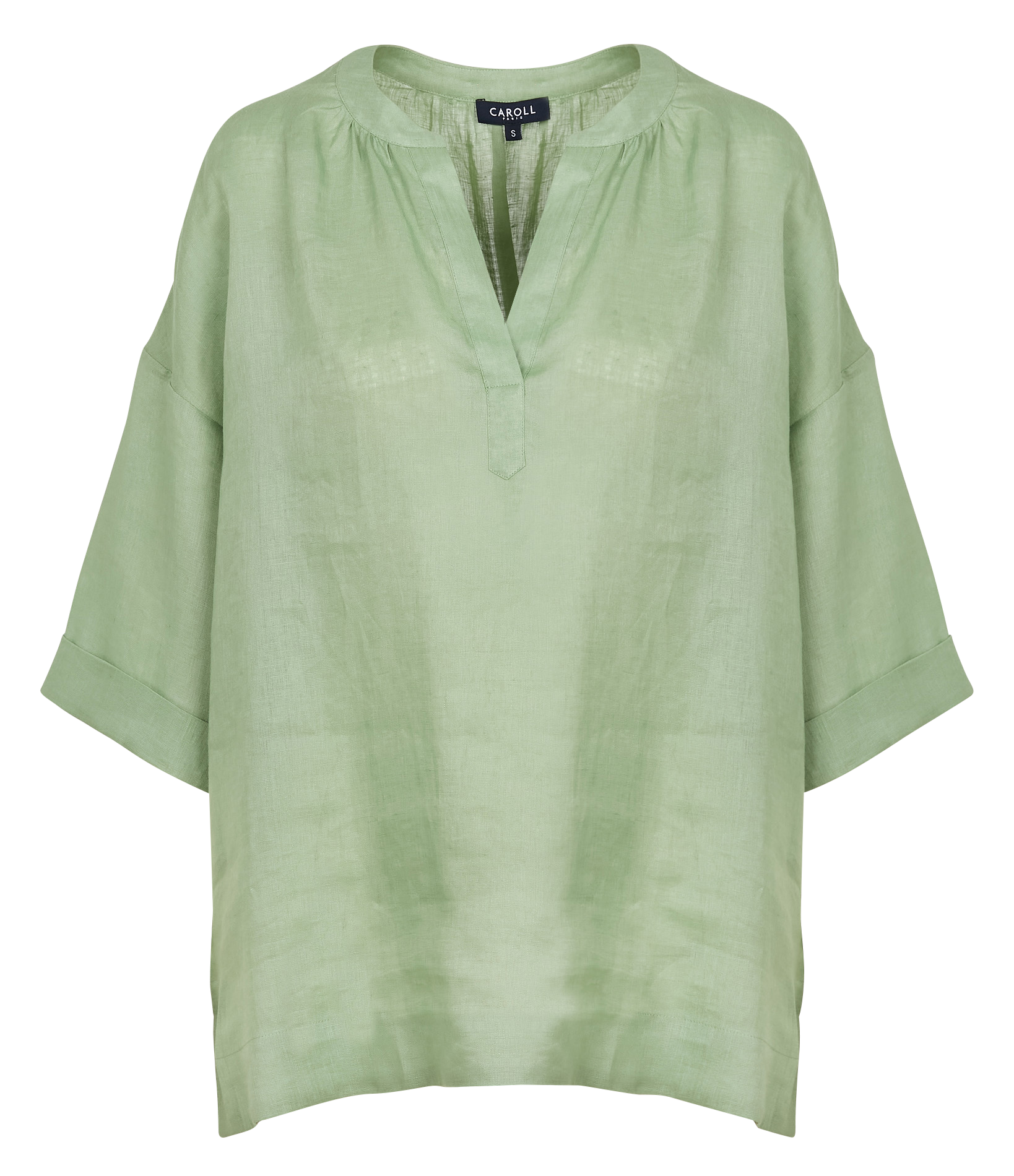 CALISEO - Blouse ample en lin| Vert