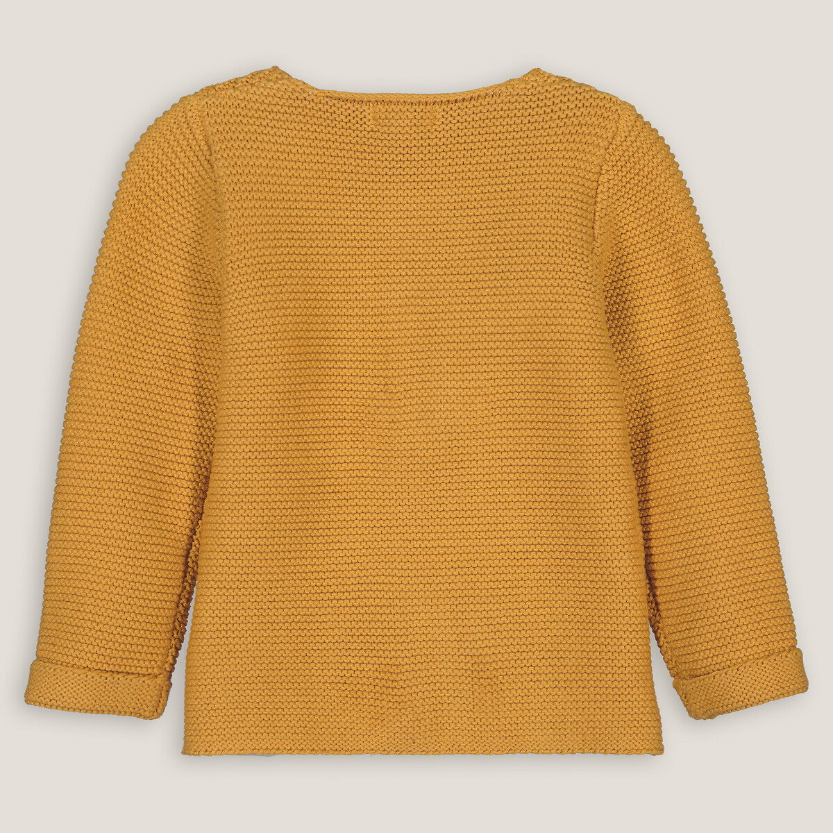 LA REDOUTE COLLECTIONS<br>Cardigã de malha com fecho de botão, algodão orgânico