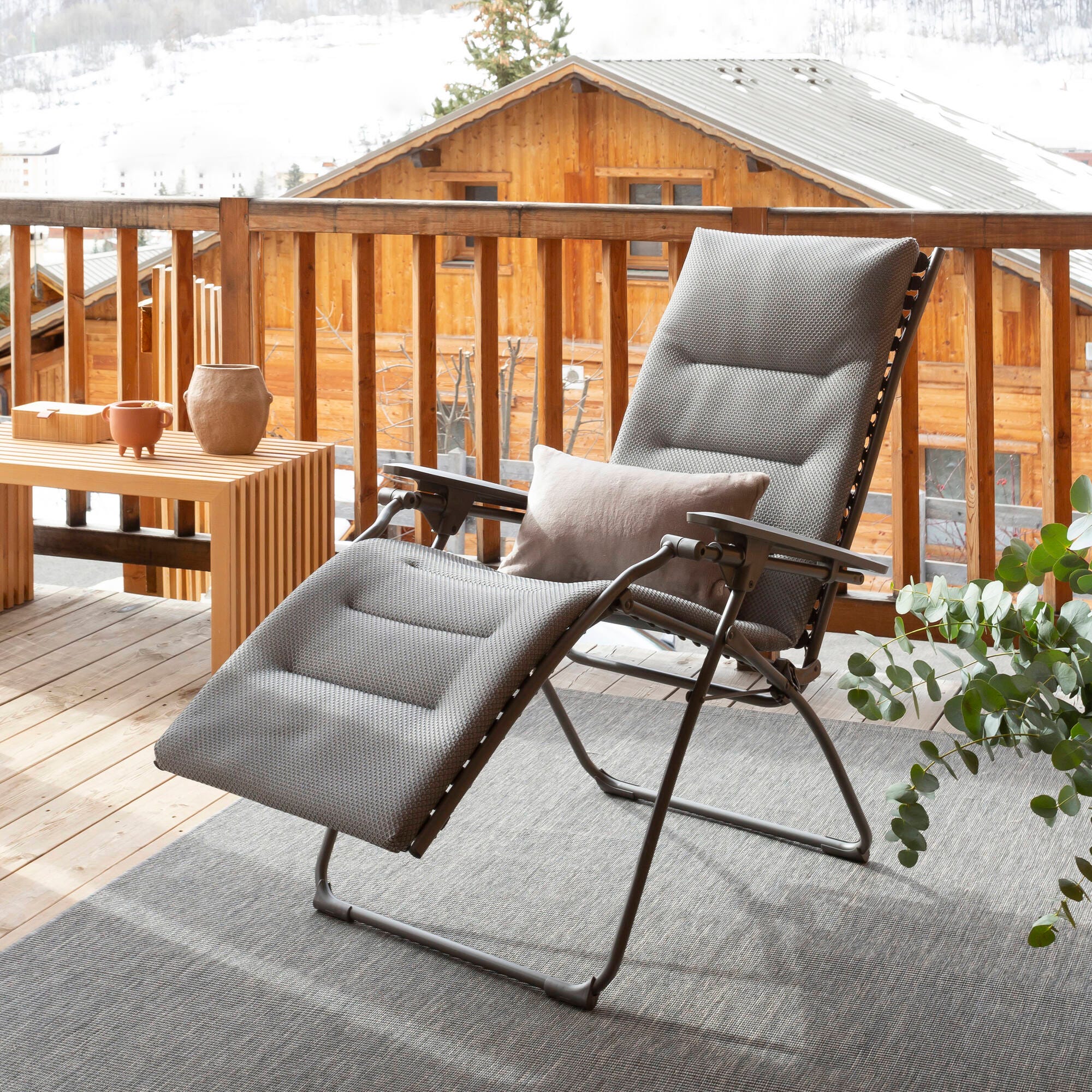 Gepolsterte Zero-Gravity-Relaxliege Evolution BeComfort® Grau Silver