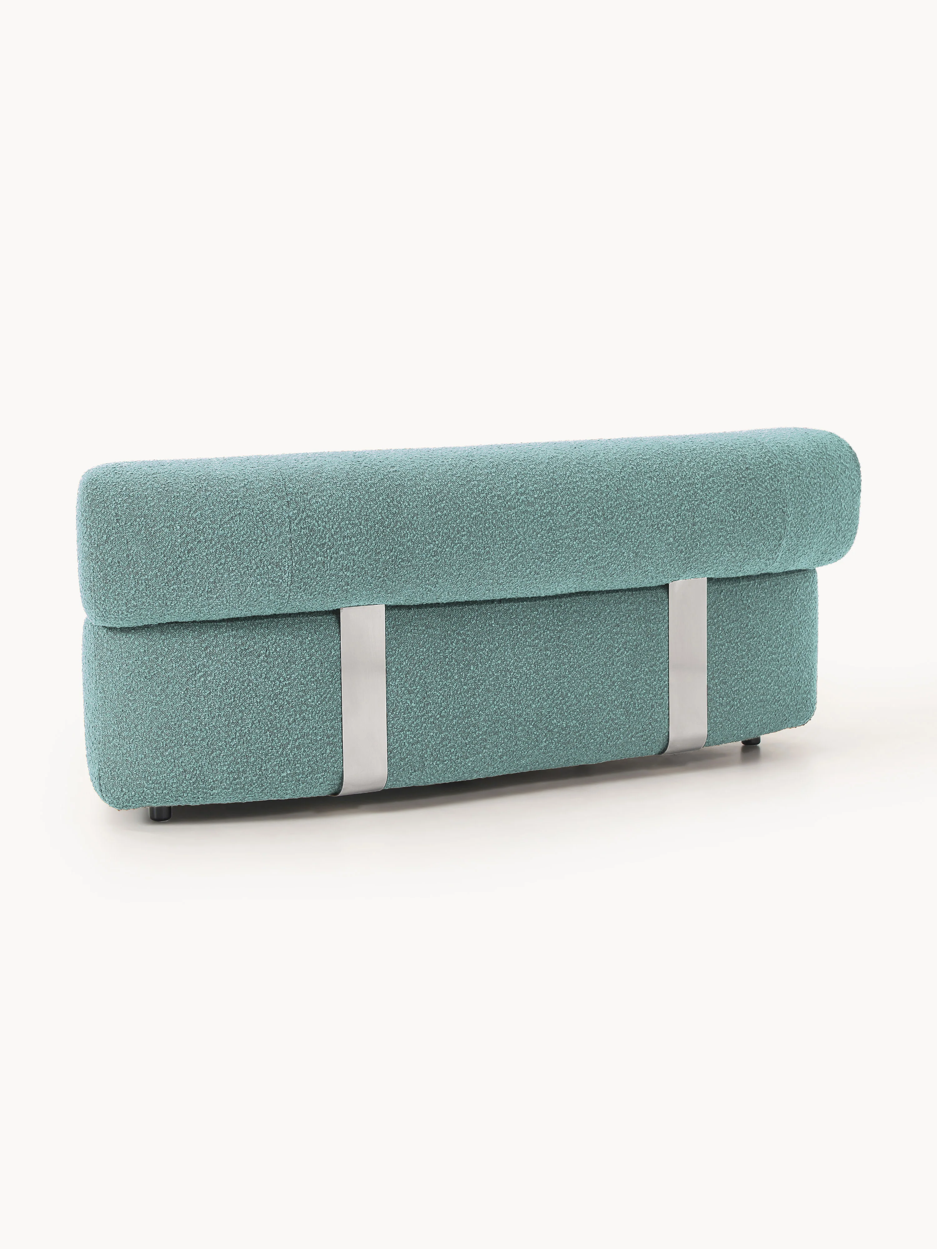 Ronde bouclé hoekmodule Anton