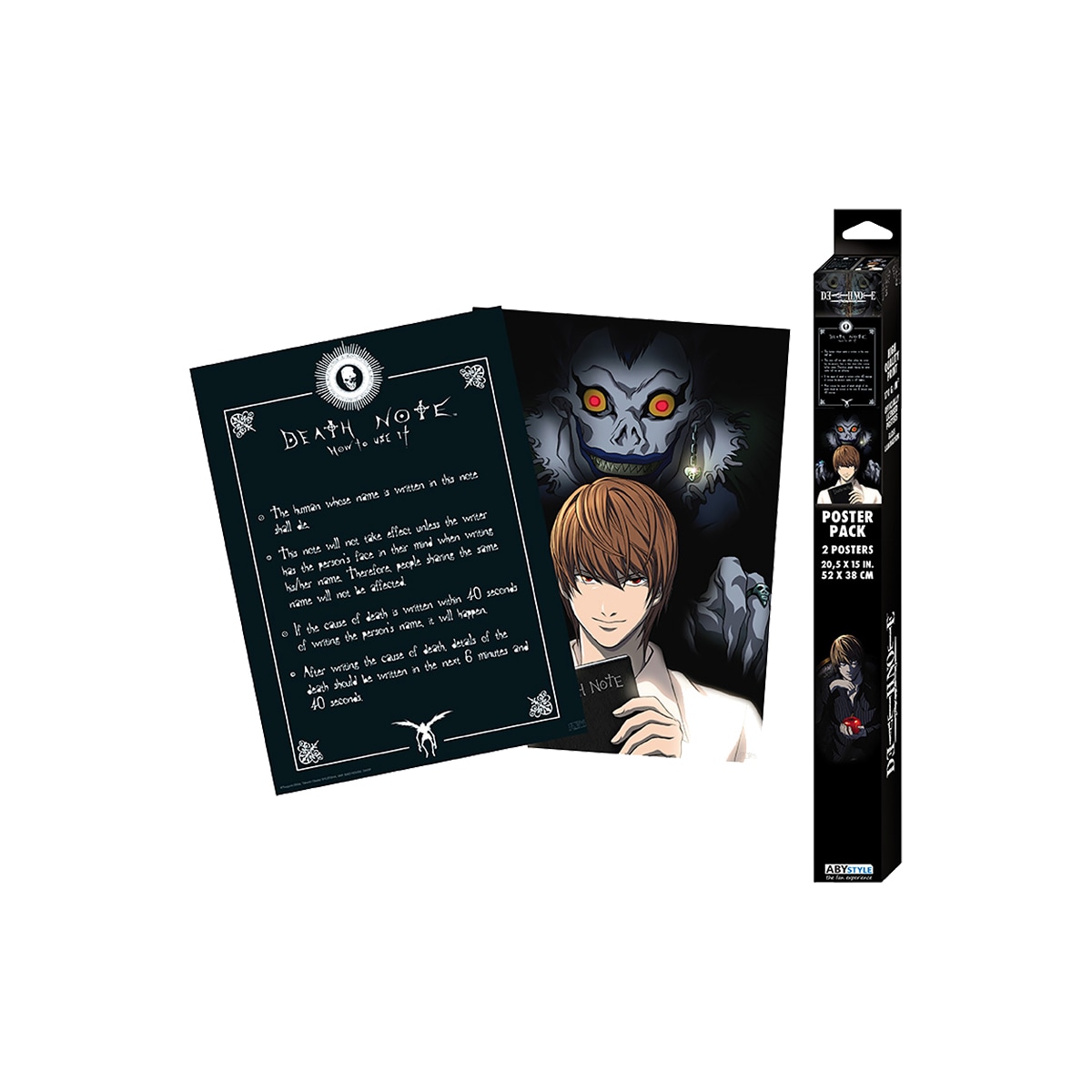 GB eye Death Note Light and Death Note plakater (2 stk.)
