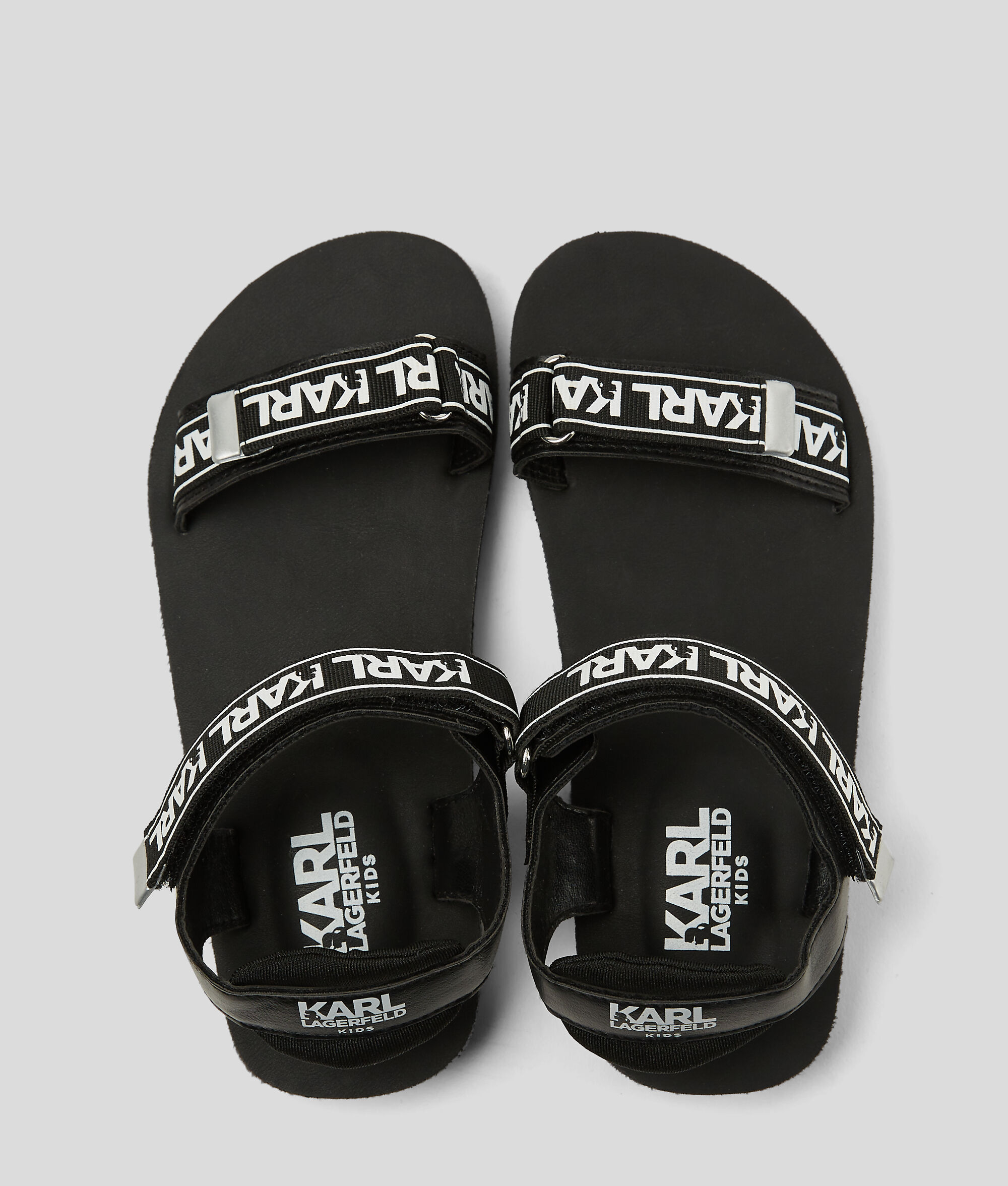 Sandales avec galon à logo pour fille