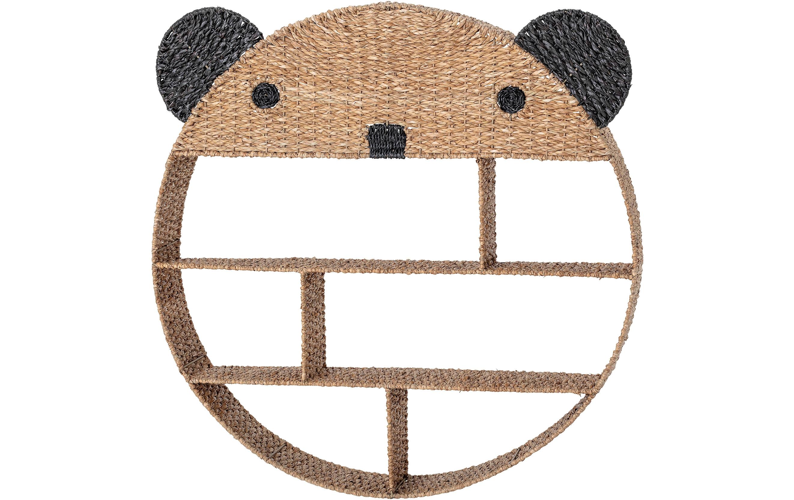 Bücherregal Ghalia Natur, Bankuan-Gras<br>Regal für Kinder