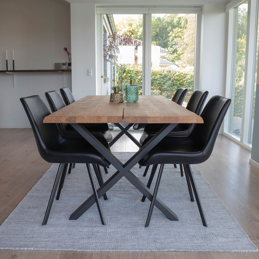Eikenhouten eettafel Fendi Bruin