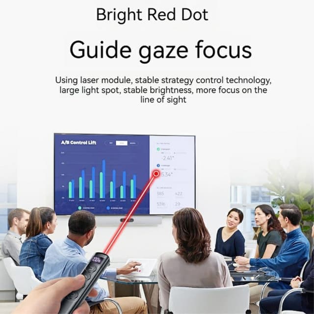 Trådløs fjernbetjening Laser Pointer Powerpoint præsentation Turning Clicker