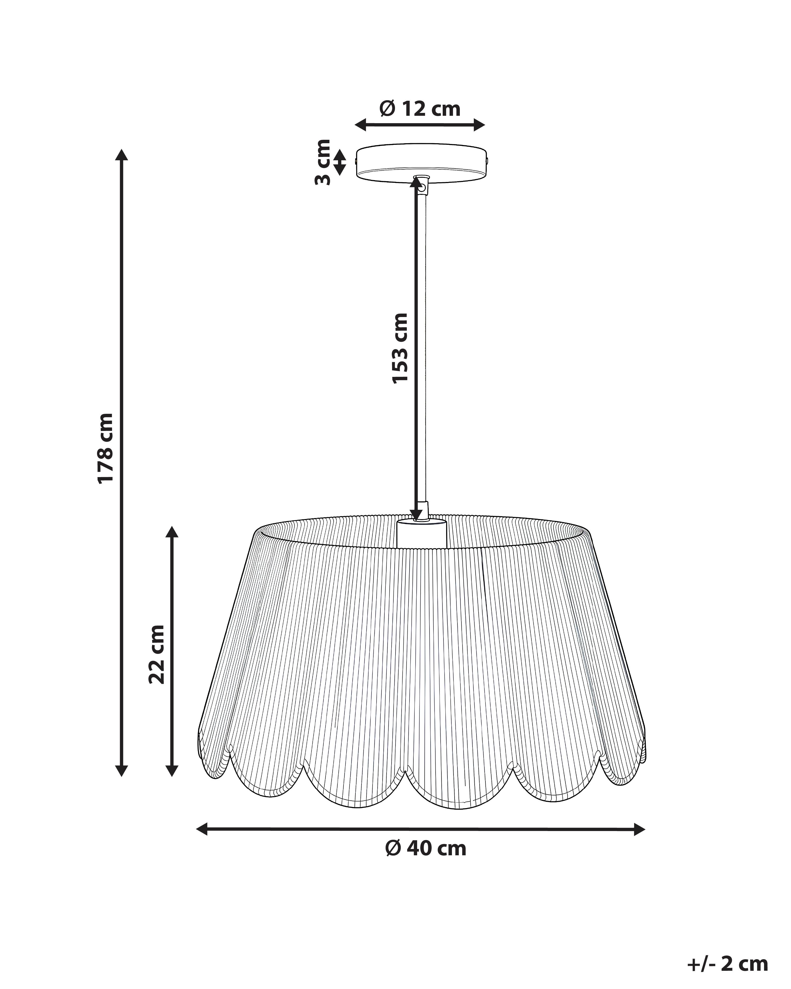 Hanglamp SEBAKWE Papierkoord Lichtbeige