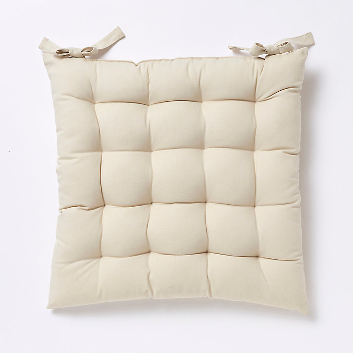 Galette de chaise GoodHome Hiva naturel 45 x 45 cm