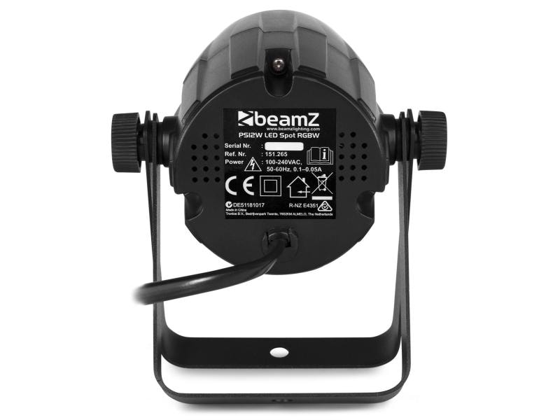 BeamZ Scheinwerfer PS12W Pin Spot Kompakter Pinspot mit einer leistungsstarken 12-Watt-4-in-1-LED