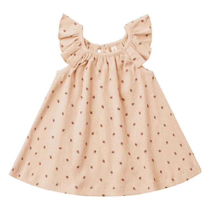 Quincy Mae Robe Volants Fraises | Beige rosé