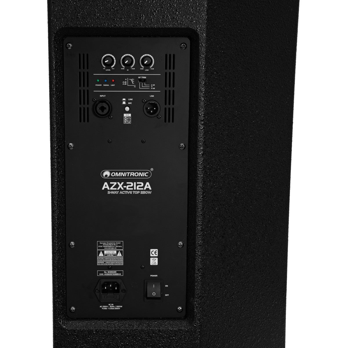 Omnitronic AZX-212A actieve tweeweg speaker