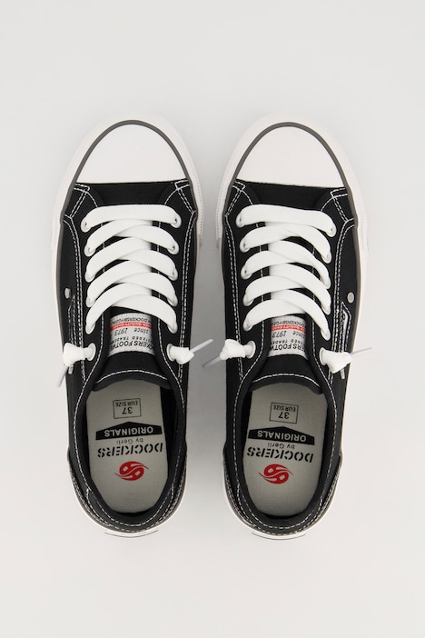 Dockers Canvas-Sneaker, Gummikappe, Weite H