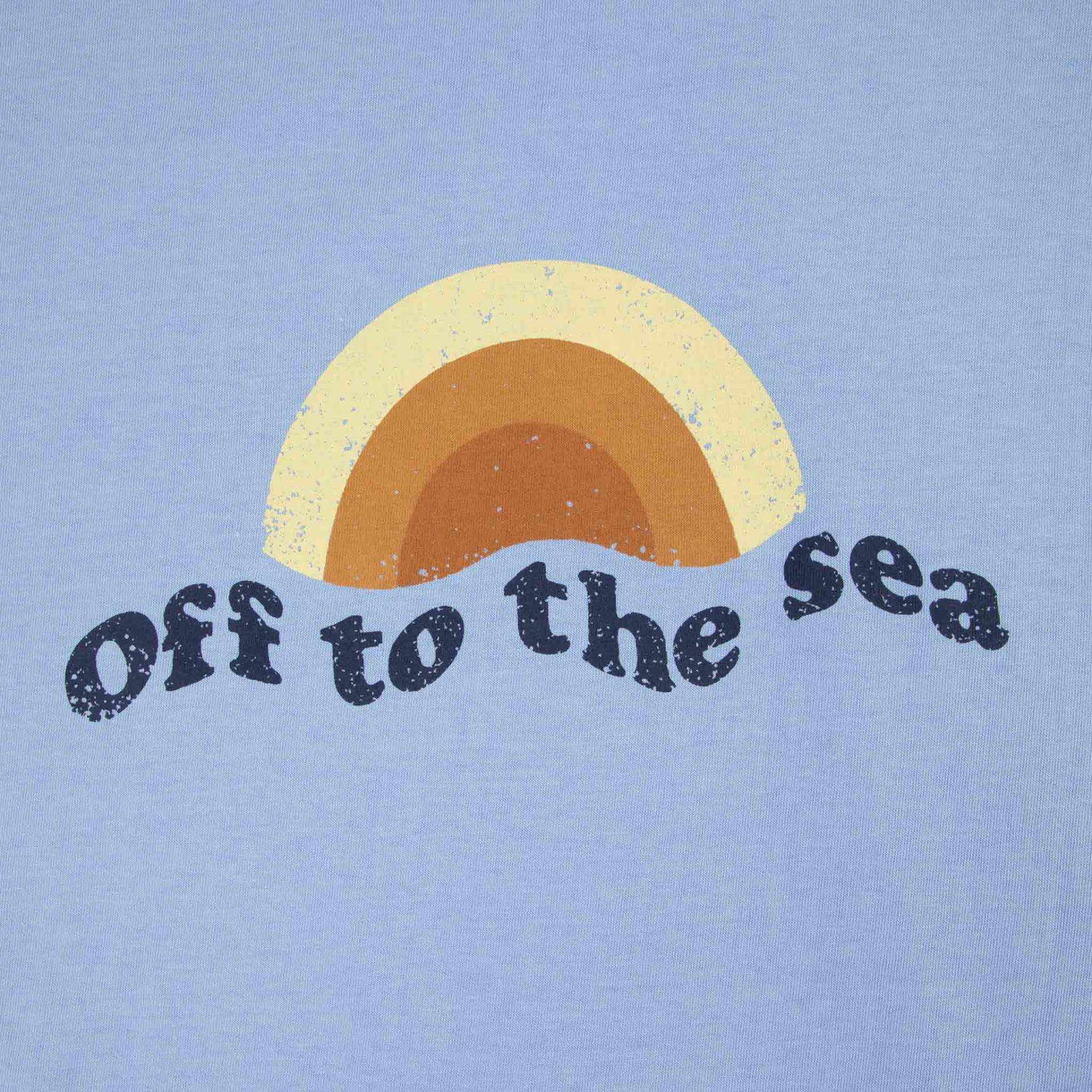 T-shirt bleu clair Off To The Sea coton et coton recyclé - modèle lugny