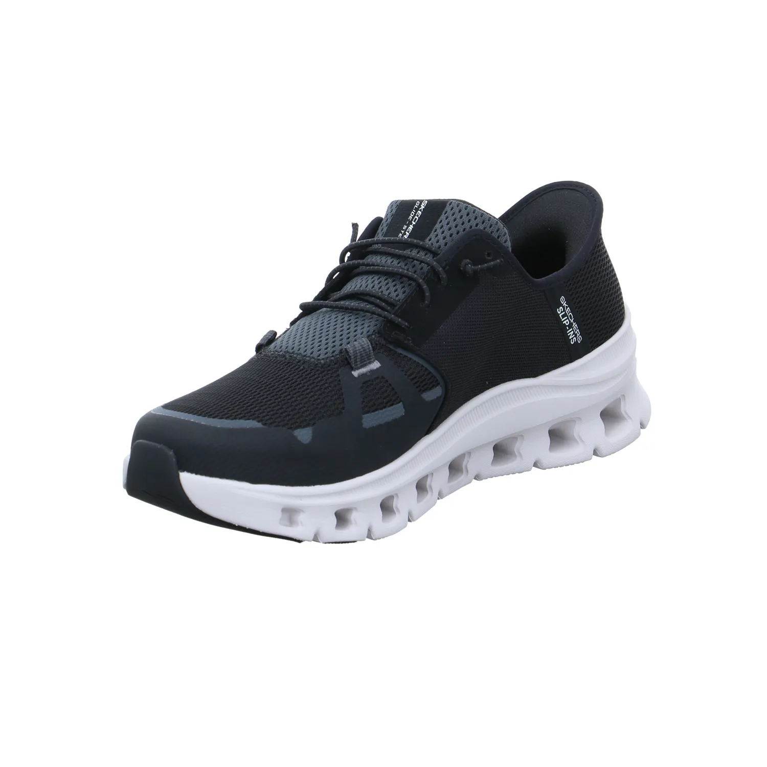 SKECHERS Halbschuhe Sneaker Stoff Schwarz Synthetik