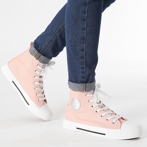 Baskets Montantes Femme Spencer Rose