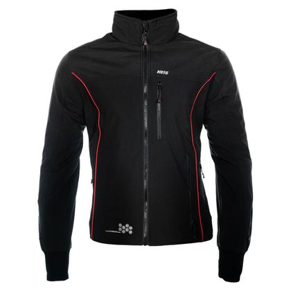 Veste chauffante Keis J501RP PREMIUM - Noir / Rouge