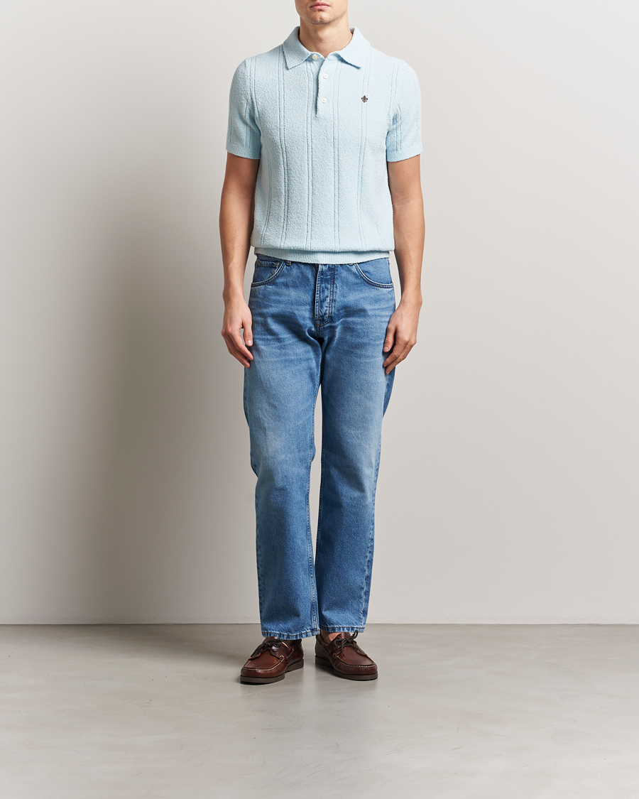 Morris Sandy Polo Shirt Light Blue