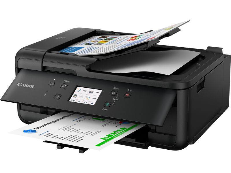 Canon Multifunktionsdrucker PIXMA TR7650 4-in-1-Multifunktionssystem mit 5 separate Tintenpatronen