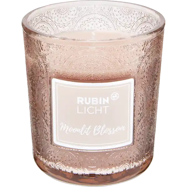 1-Docht Duftglas Paisley rose / rot