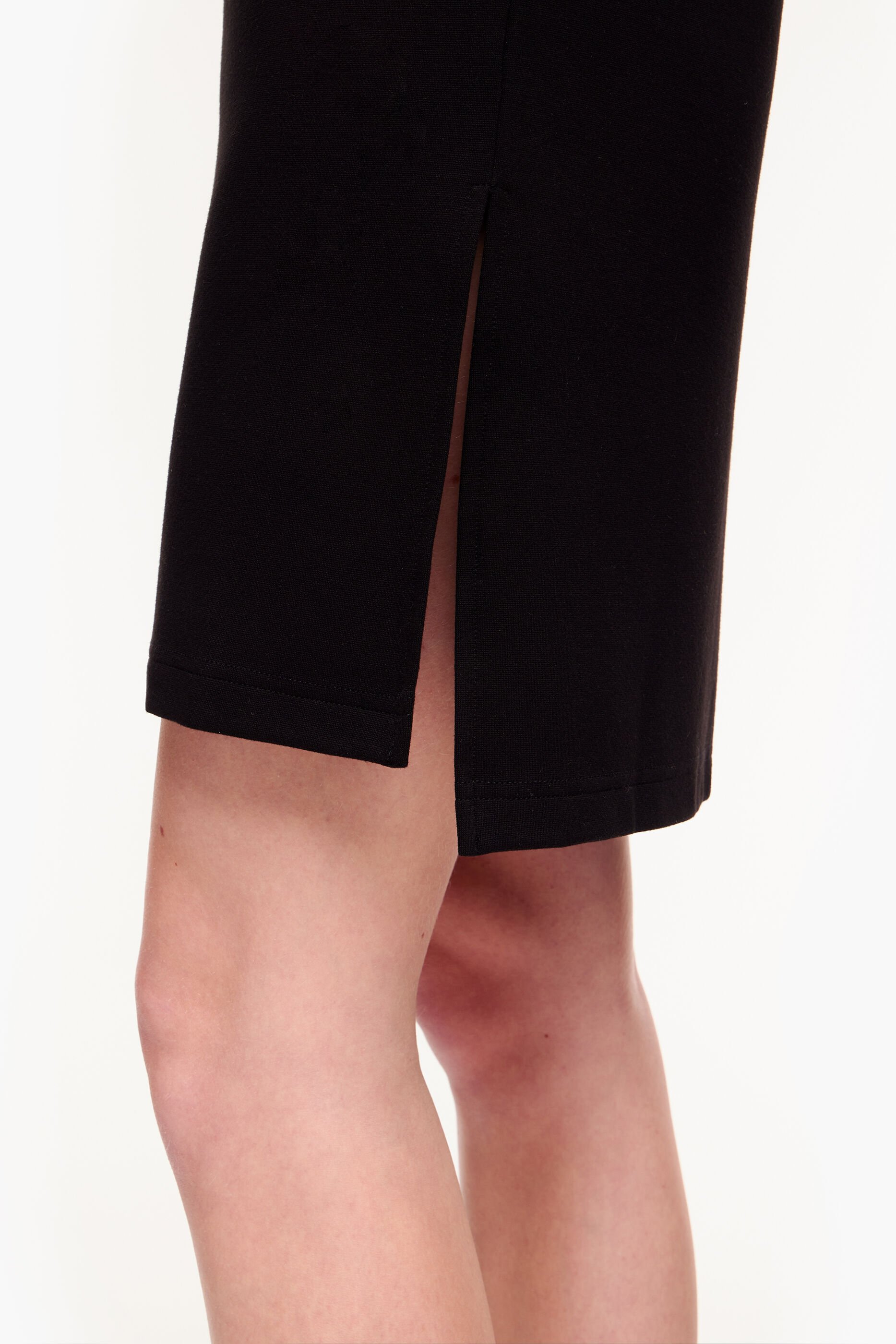 vestido preto de malha Roma