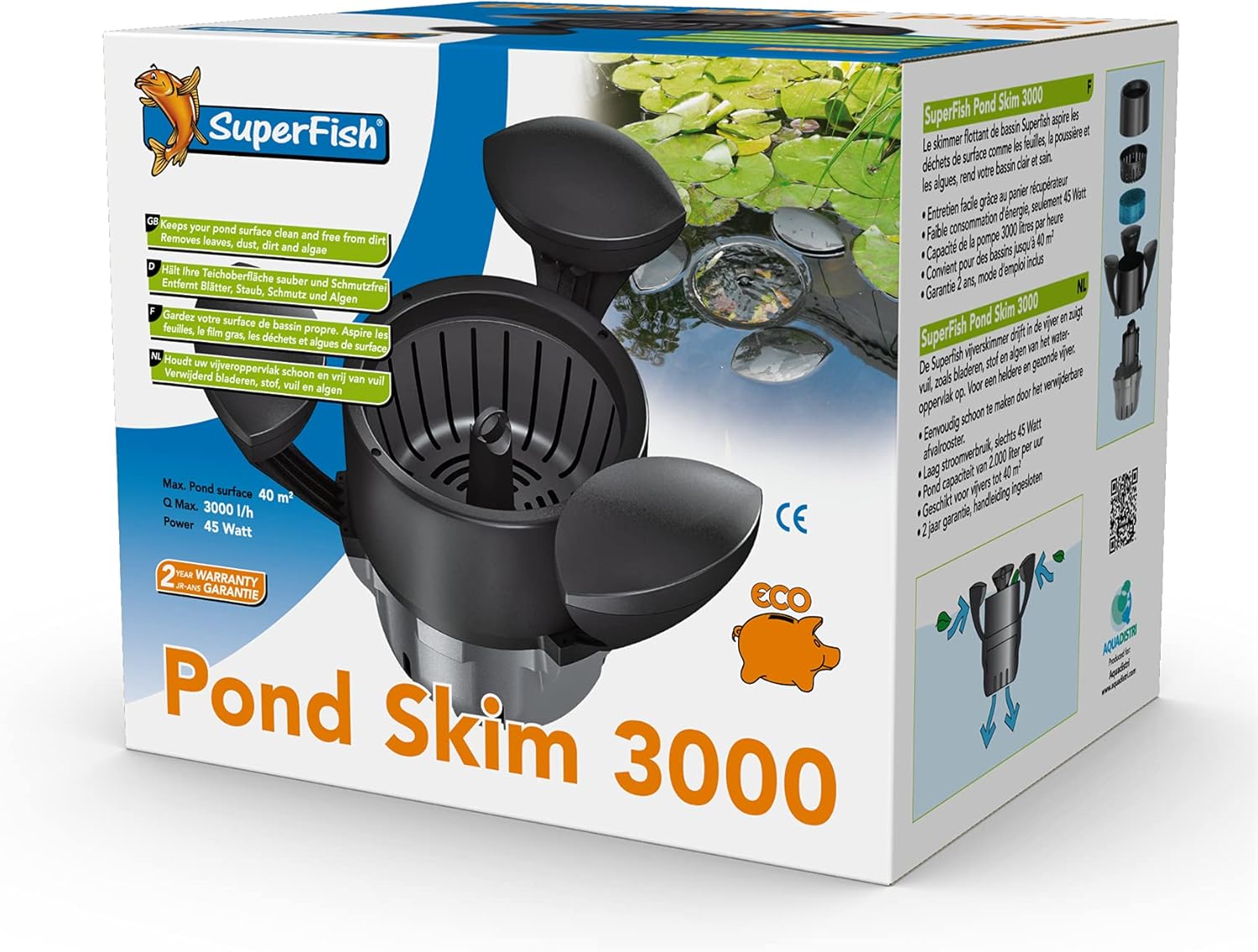 Superfish 60060/1830 Superfish Pond Skim 3000 (Teichskimmer bis 40m2)