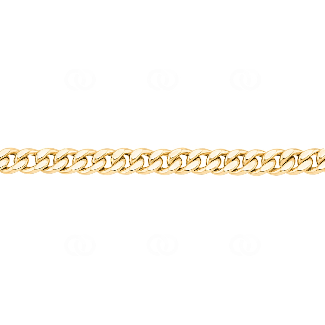 7.0mm Panzerkette 750/18 K Gelbgold halbmassiv