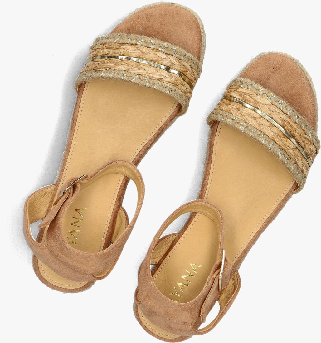 camel ayana sandalen met hak 0047