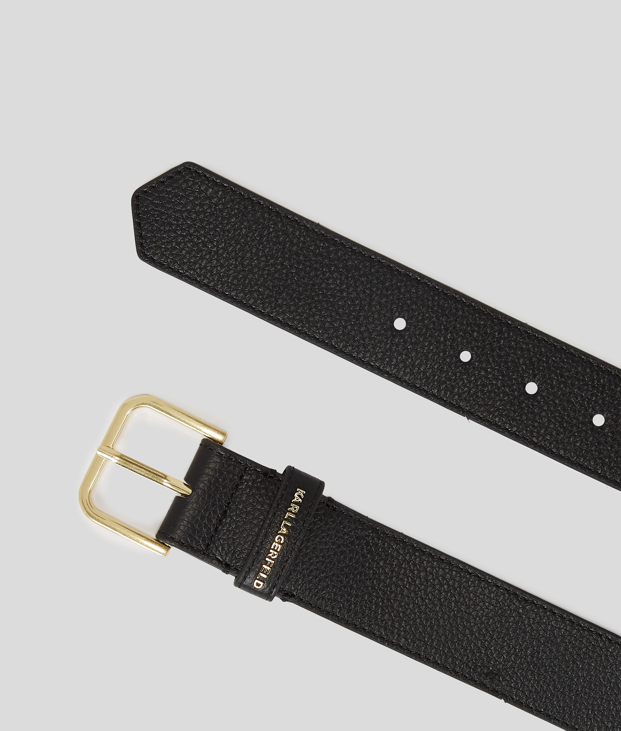 CEINTURE K/ESSENTIAL EN CUIR GRAINÉ MEDIUM