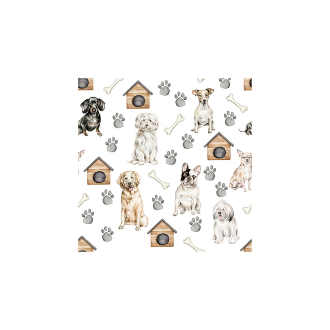 20 Servietten - Hunde - ca. 33 x 33 cm