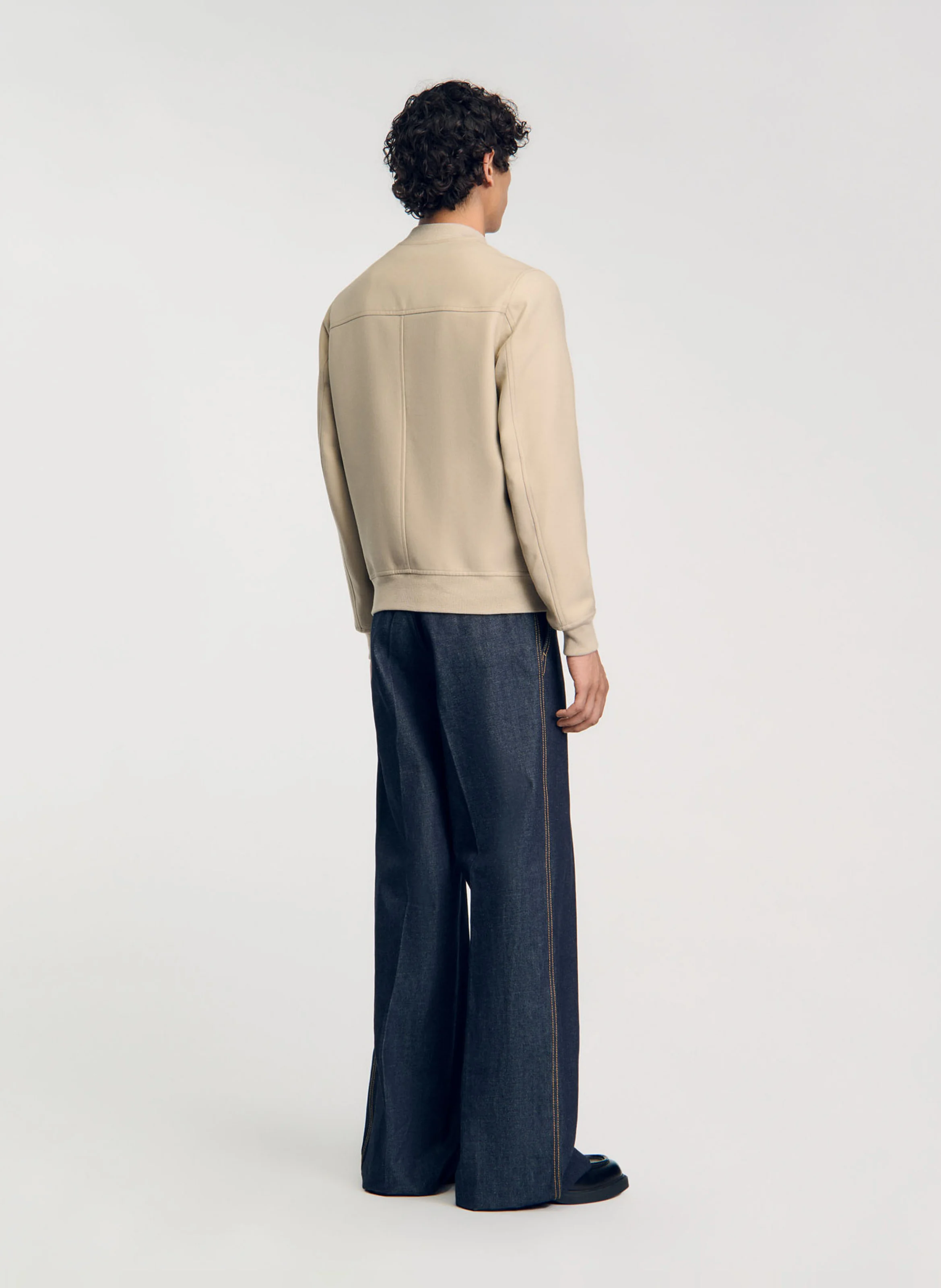 Blouson col teddy | Blanc