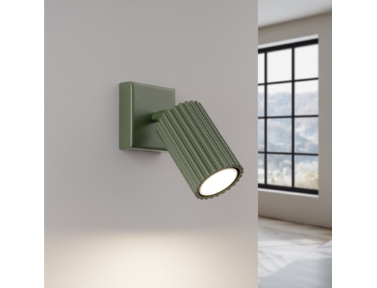 SOLLUX LIGHTING - Applique karbon vert olive