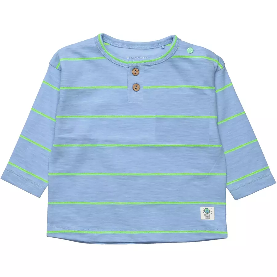 Staccato Shirt light blue gestreift