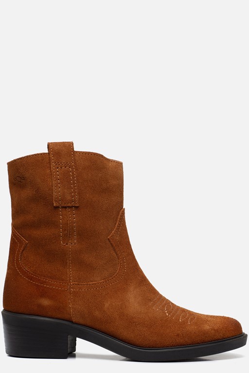 Aqa Cowboylaarzen cognac Suede