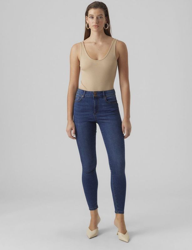 Skinny Jeans - Stonewash - Stretch - High Rise