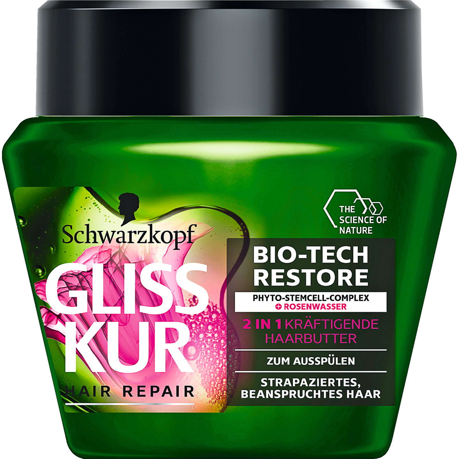 Schwarzkopf Gliss Kur Bio-Tech Restore 2in1 Kräftigende Haarbutter 200 ml