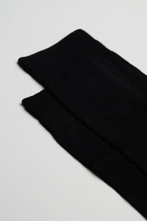 Meias masculinas de cano médio com cashmere