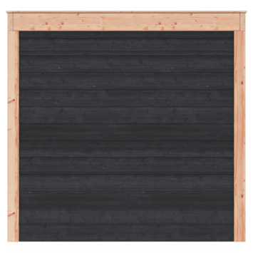 Overkapping Douglas Zwart Zweeds Rabat 255x255cm
