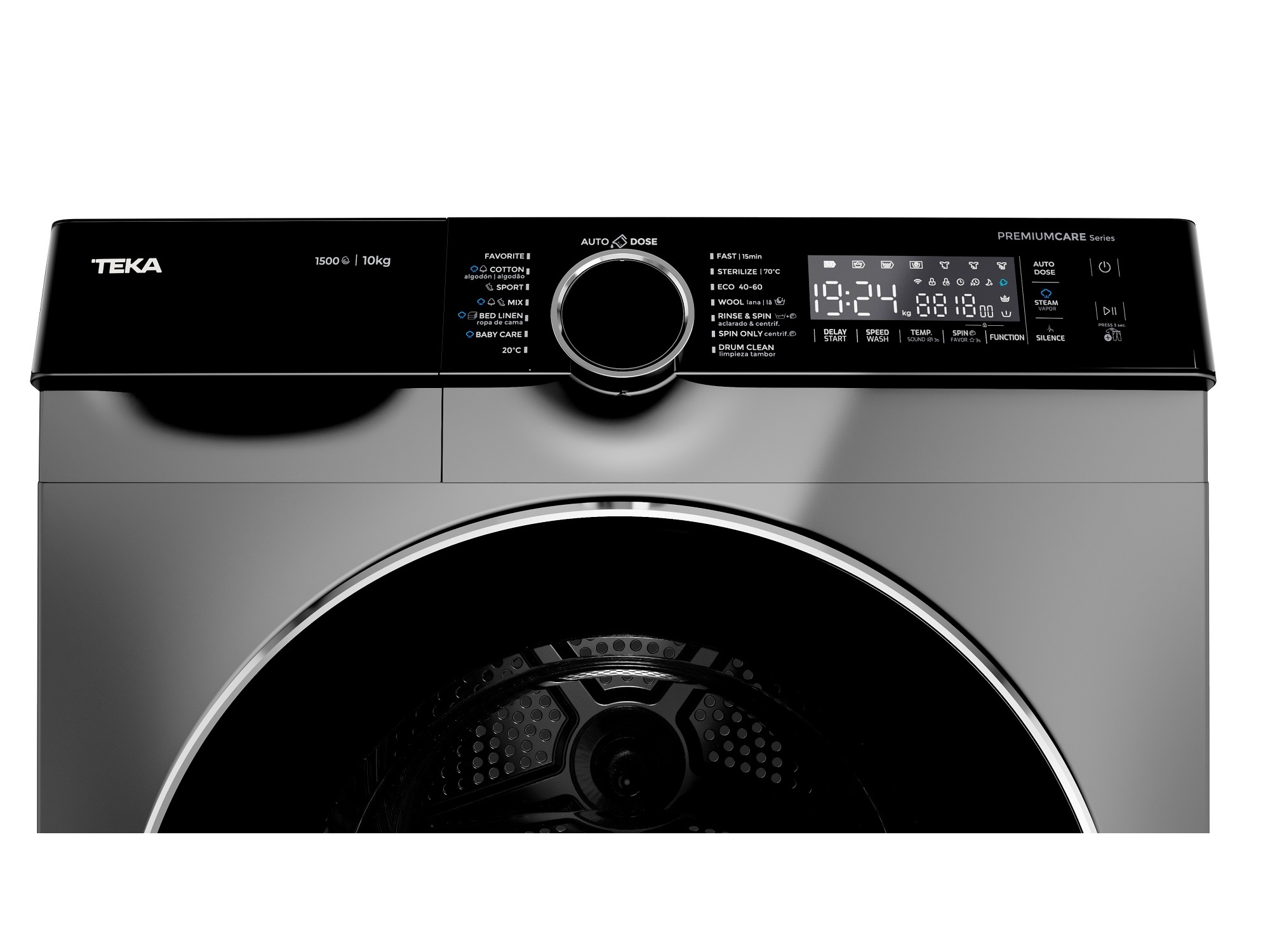 MÁQUINA DE LAVAR ROUPA TEKA WMK 81050 DSS AUTO DOSE - BRANCO A 10KG
