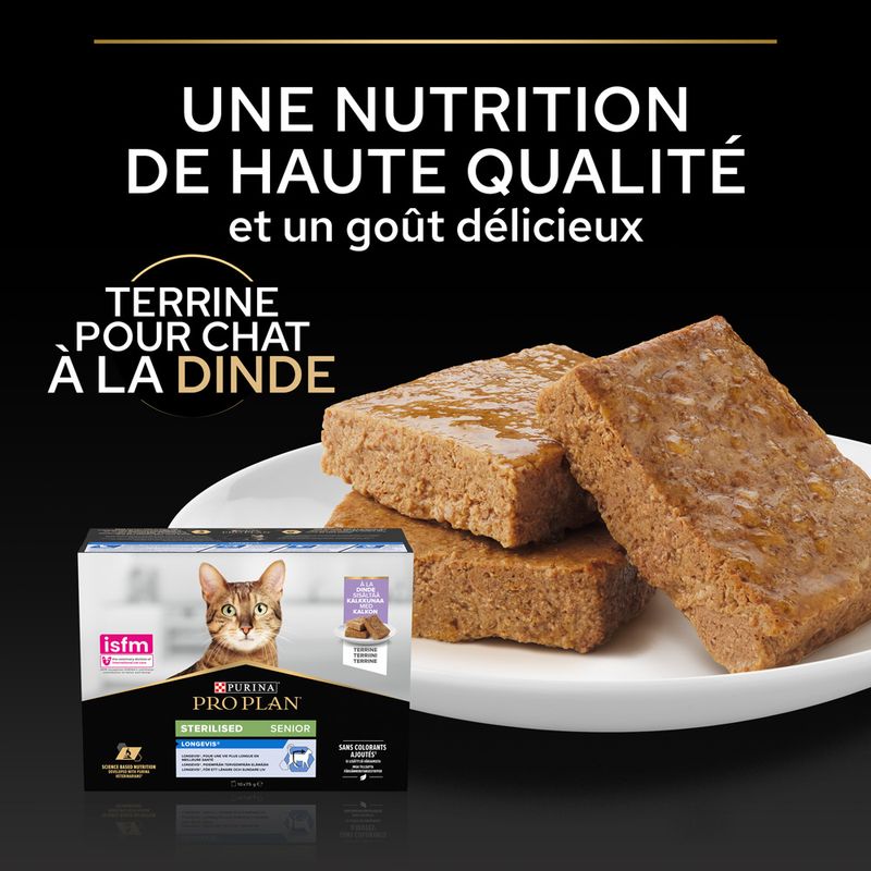 PURINA PRO PLAN Sterilised Senior Longevis 10 x 75 g