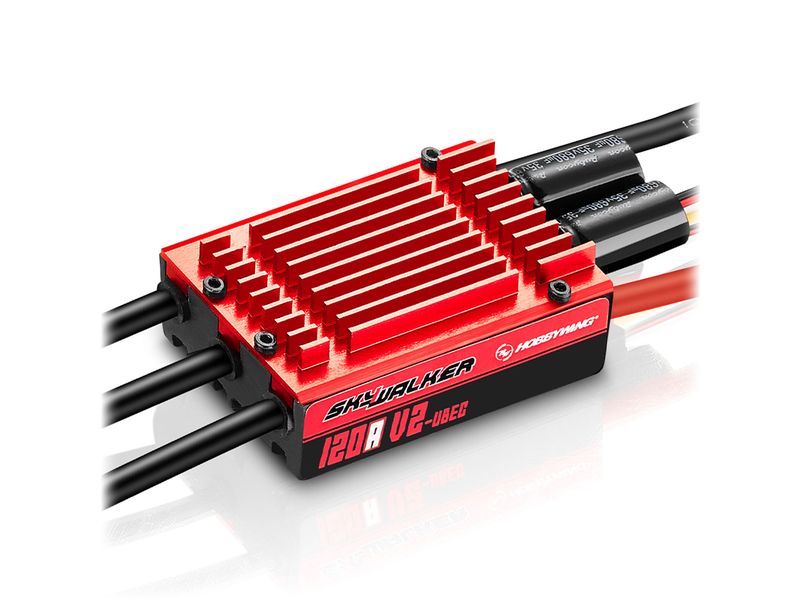 Hobbywing Brushless Regler Skywalker V2 120A 3-8S Brushless ESC für Flugmodelle mit starkem 10A Bec