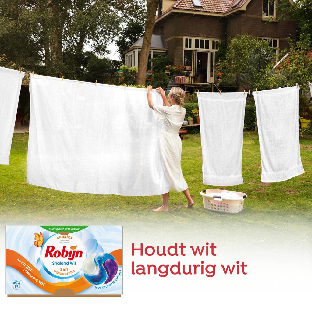 Lekker makkelijk3-in-1 wascapsules Stralend Wit - 4 x 15 wasbeurten - 60 wasbeurten