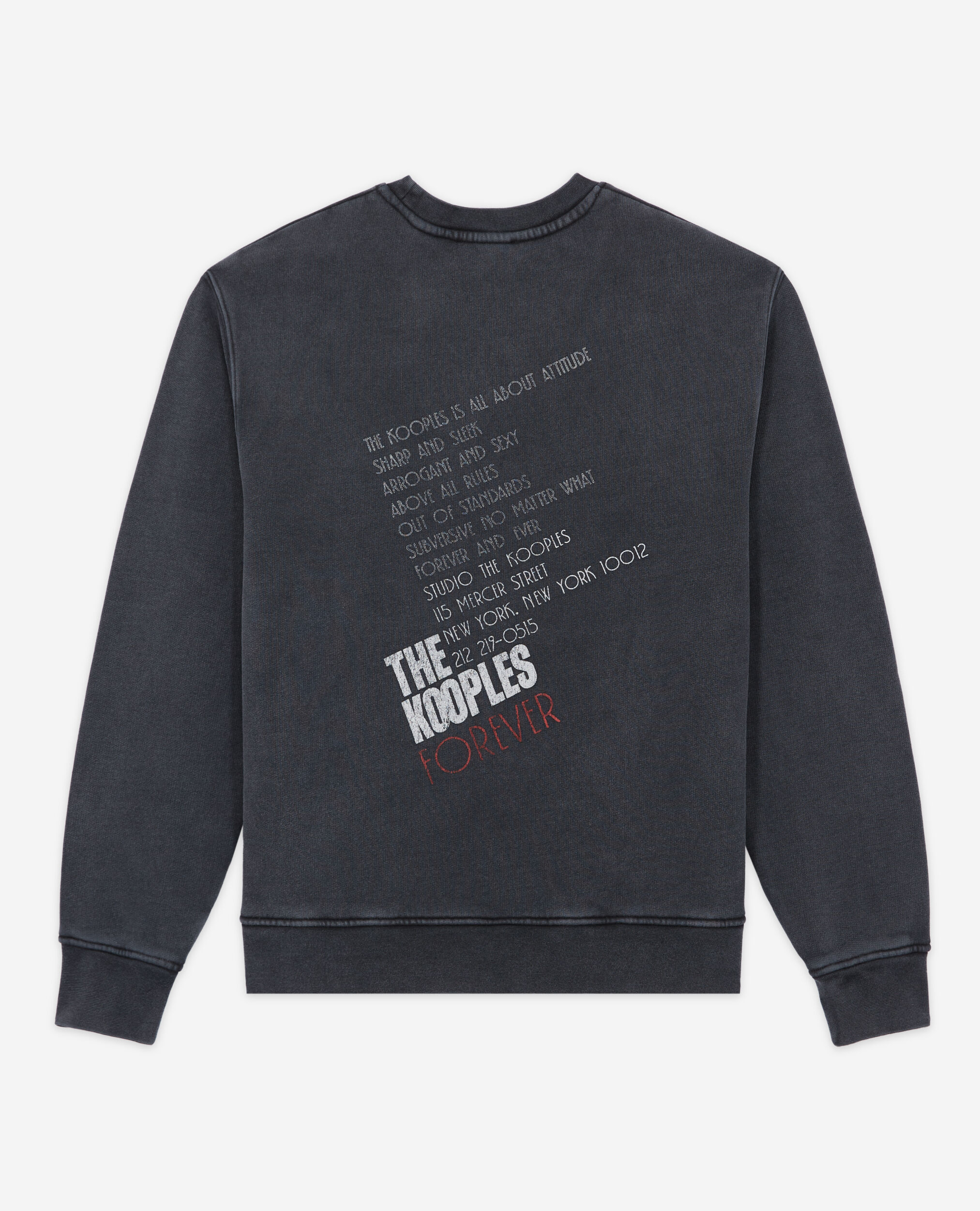 Sweatshirt sérigraphié tigre noir