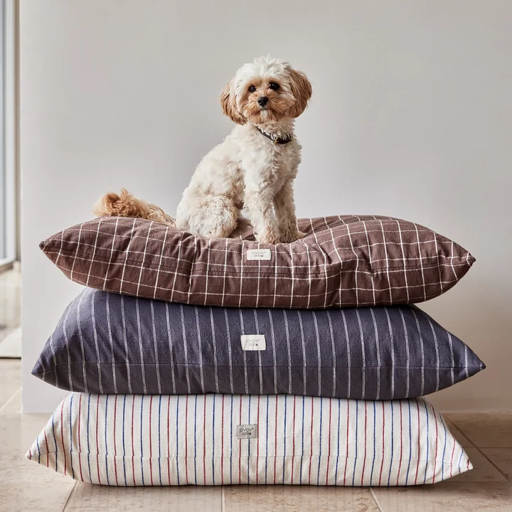 OYOY ZOO - Kyoto Hundekissen, large, optic blue